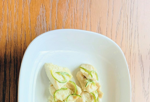 レンジで簡単!すだち香る蒸し鶏